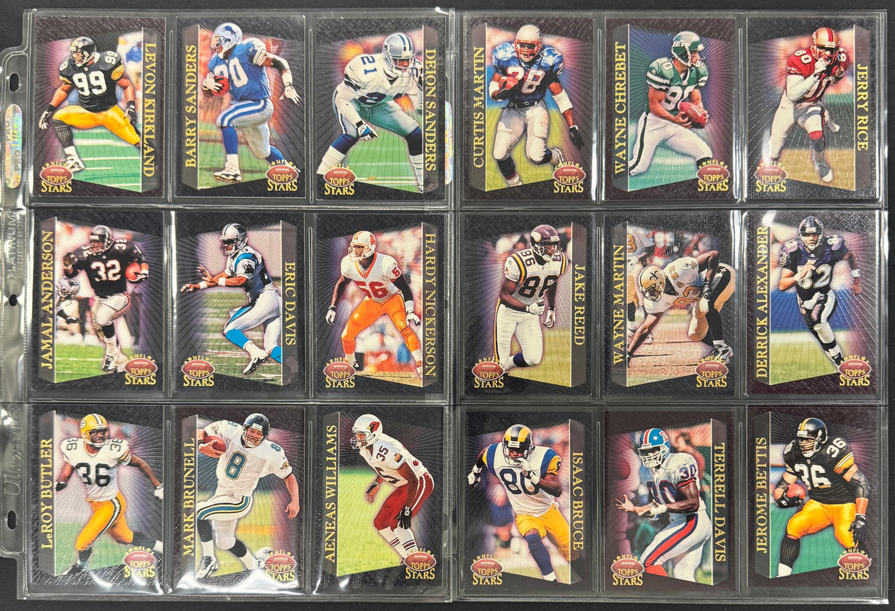 1997 Topps NFL Stars Near Complete Set (124/125) NM