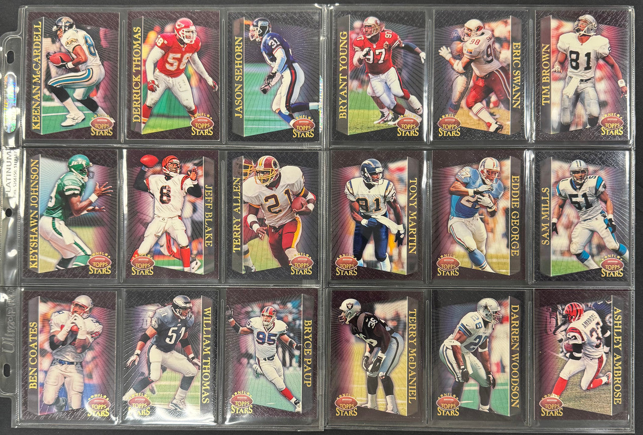 1997 Topps NFL Stars Near Complete Set (124/125) NM