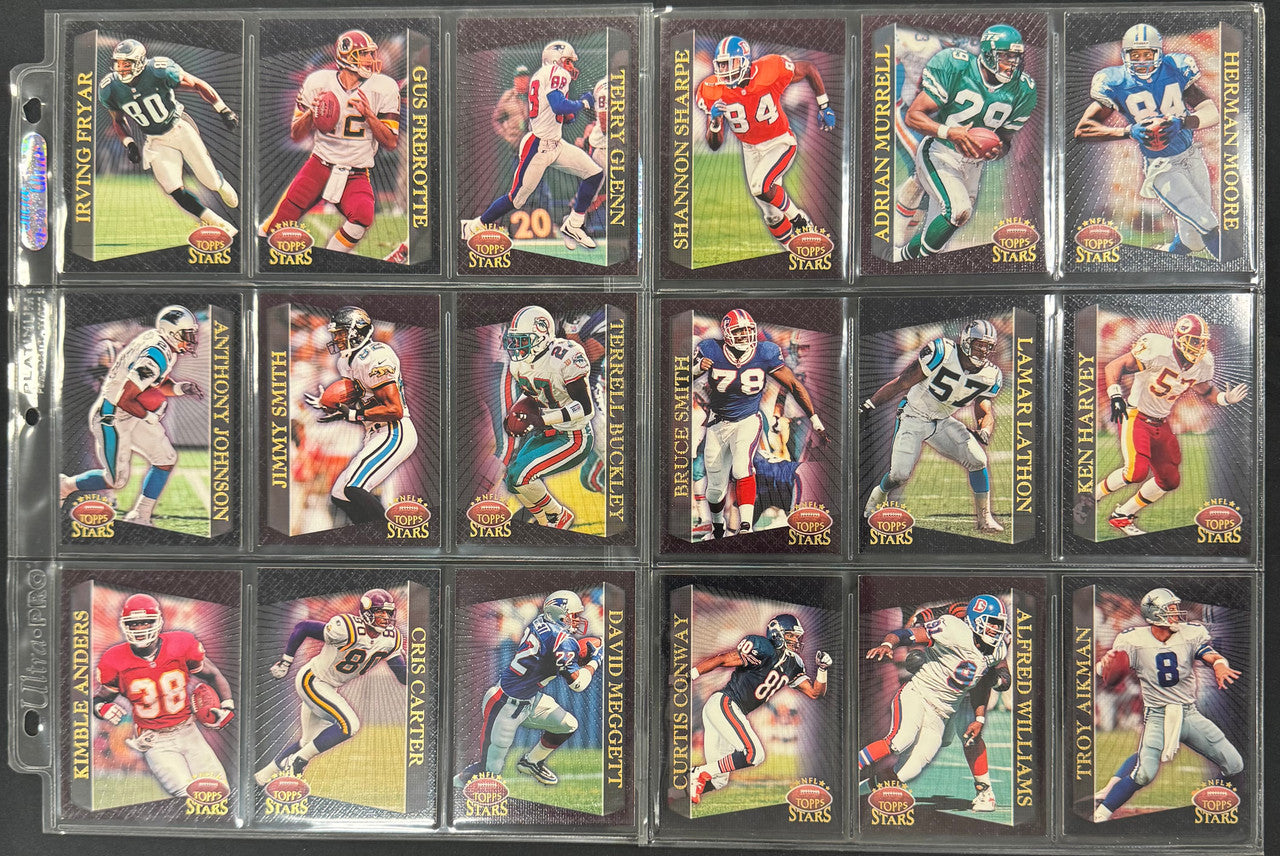 1997 Topps NFL Stars Near Complete Set (124/125) NM