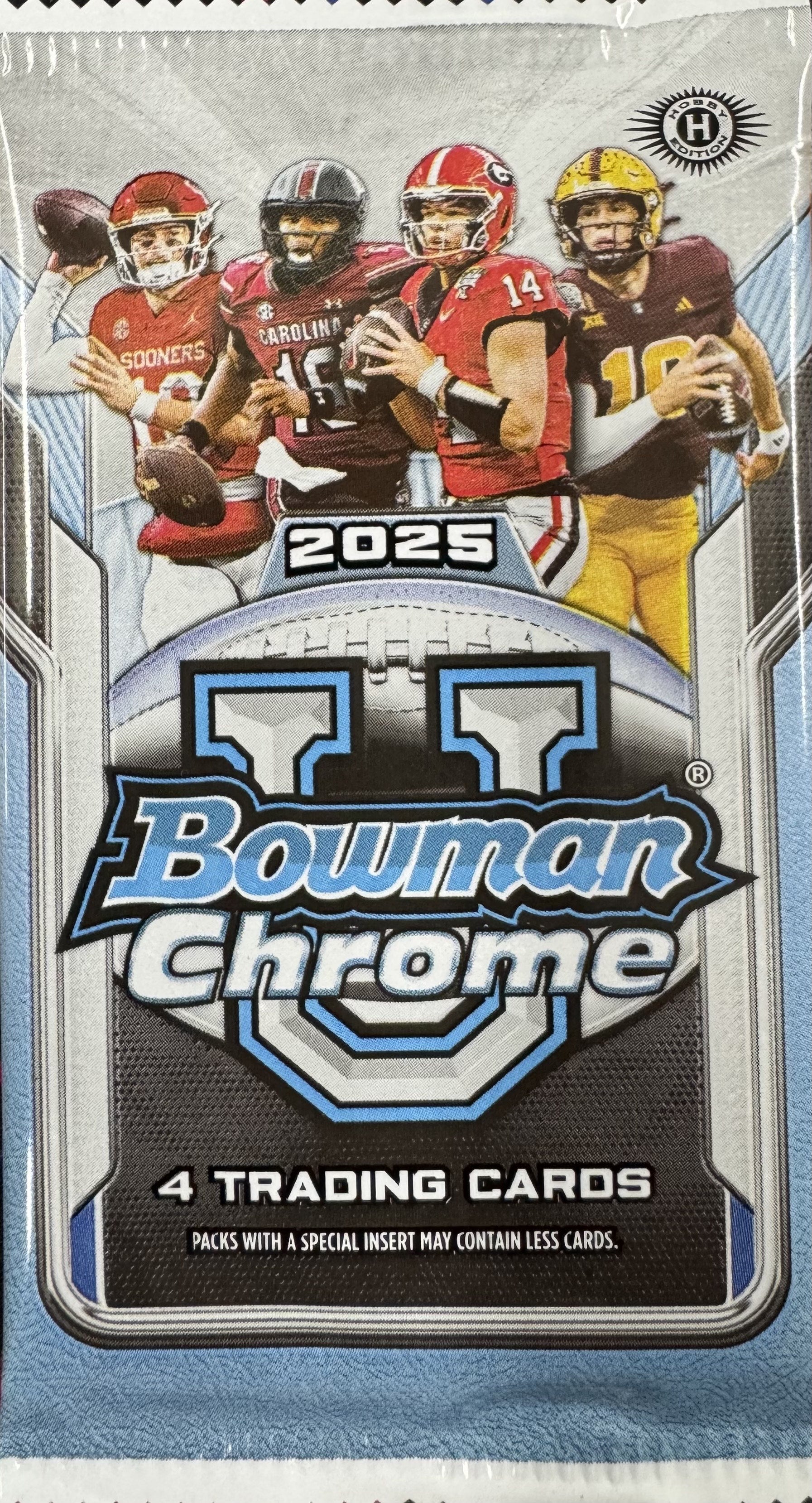 2025 Bowman Chrome University Football Hobby Pack