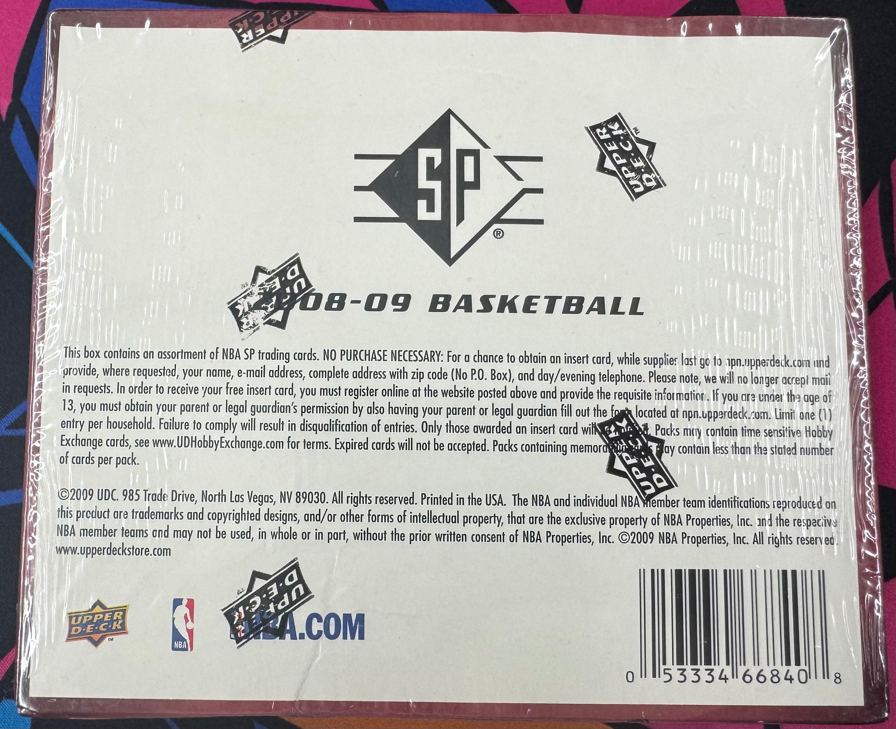 2008/09 Upper Deck SP Basketball Retail Box Factory Sealed