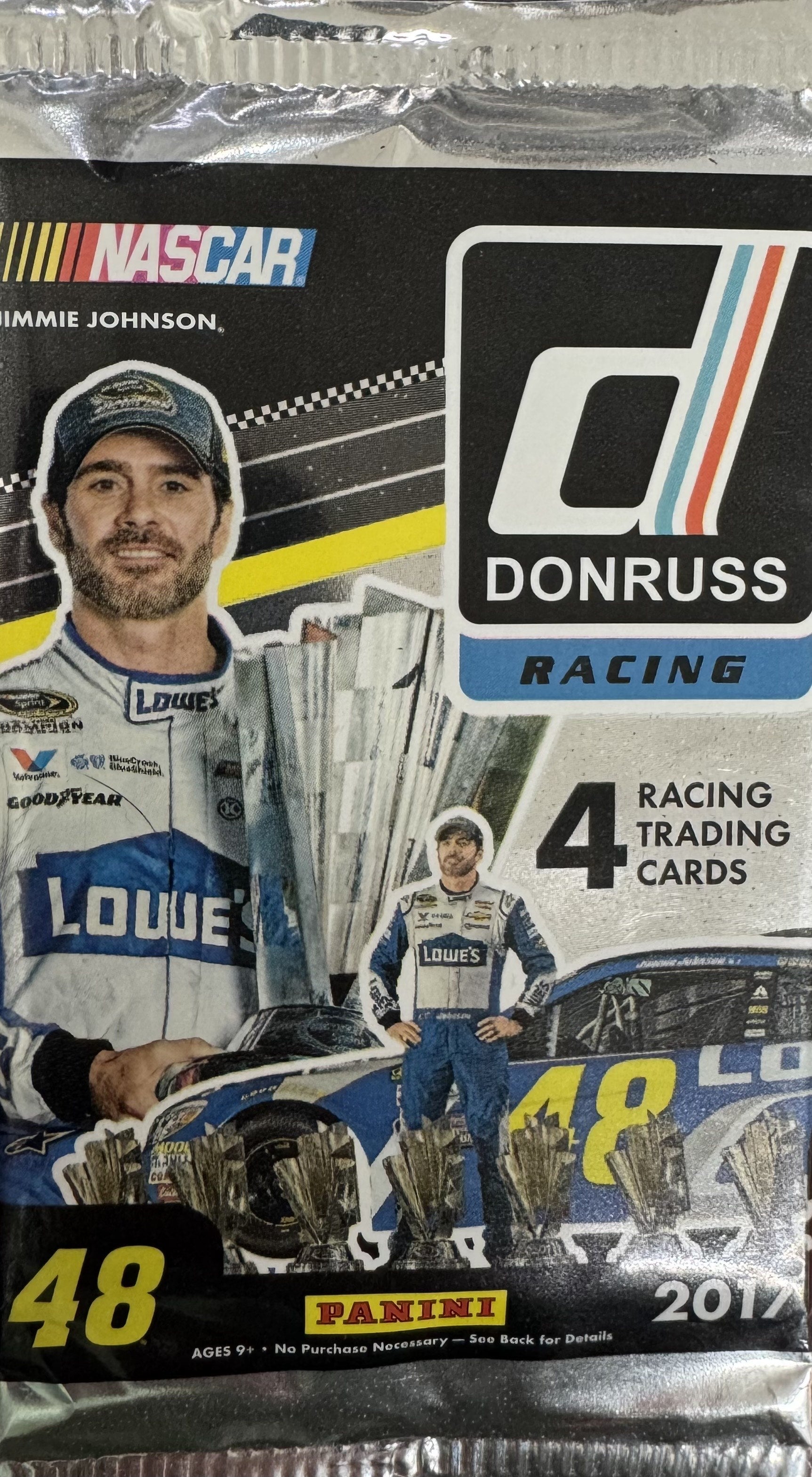 2017 Donruss Racing 4-Card Pack