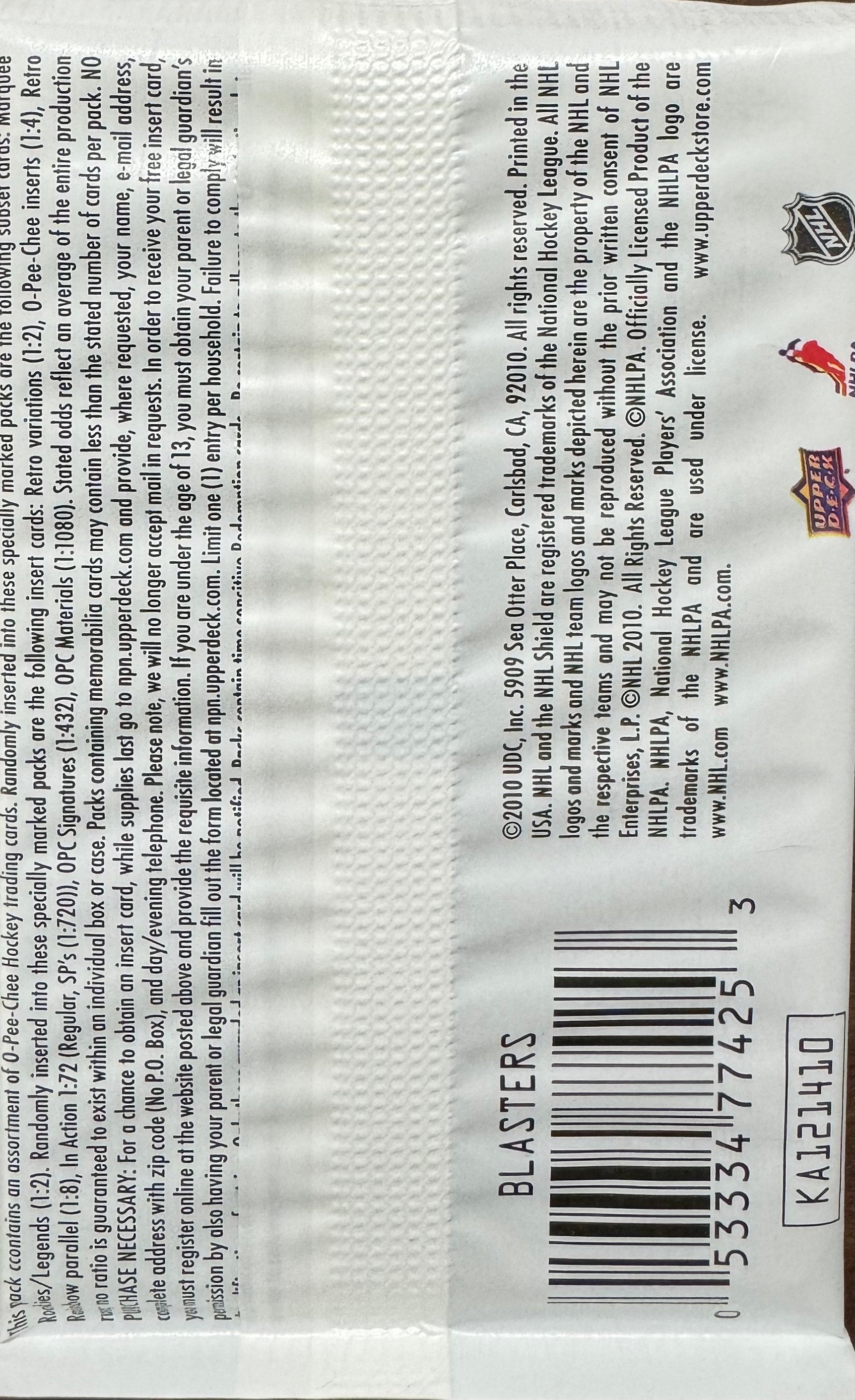 2010/11 O-Pee-Chee Hockey Retail Pack