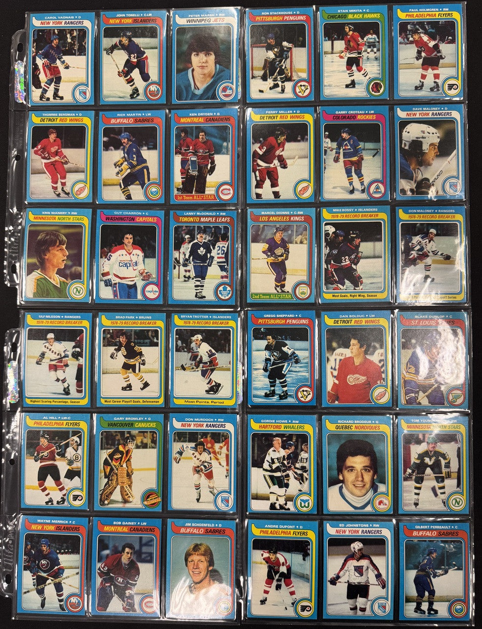 1979/80 Topps Hockey Near Complete Set (263/264) NM/MT Missing Gretzky