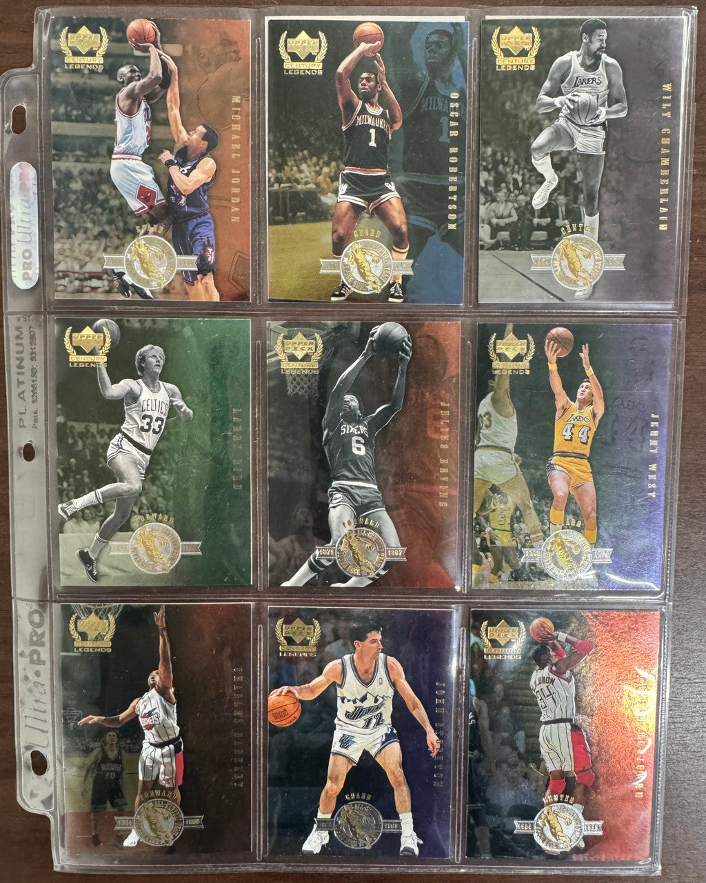 1999-2000 Upper Deck Basketball All Century Team Near Complete Set (11/12) NM