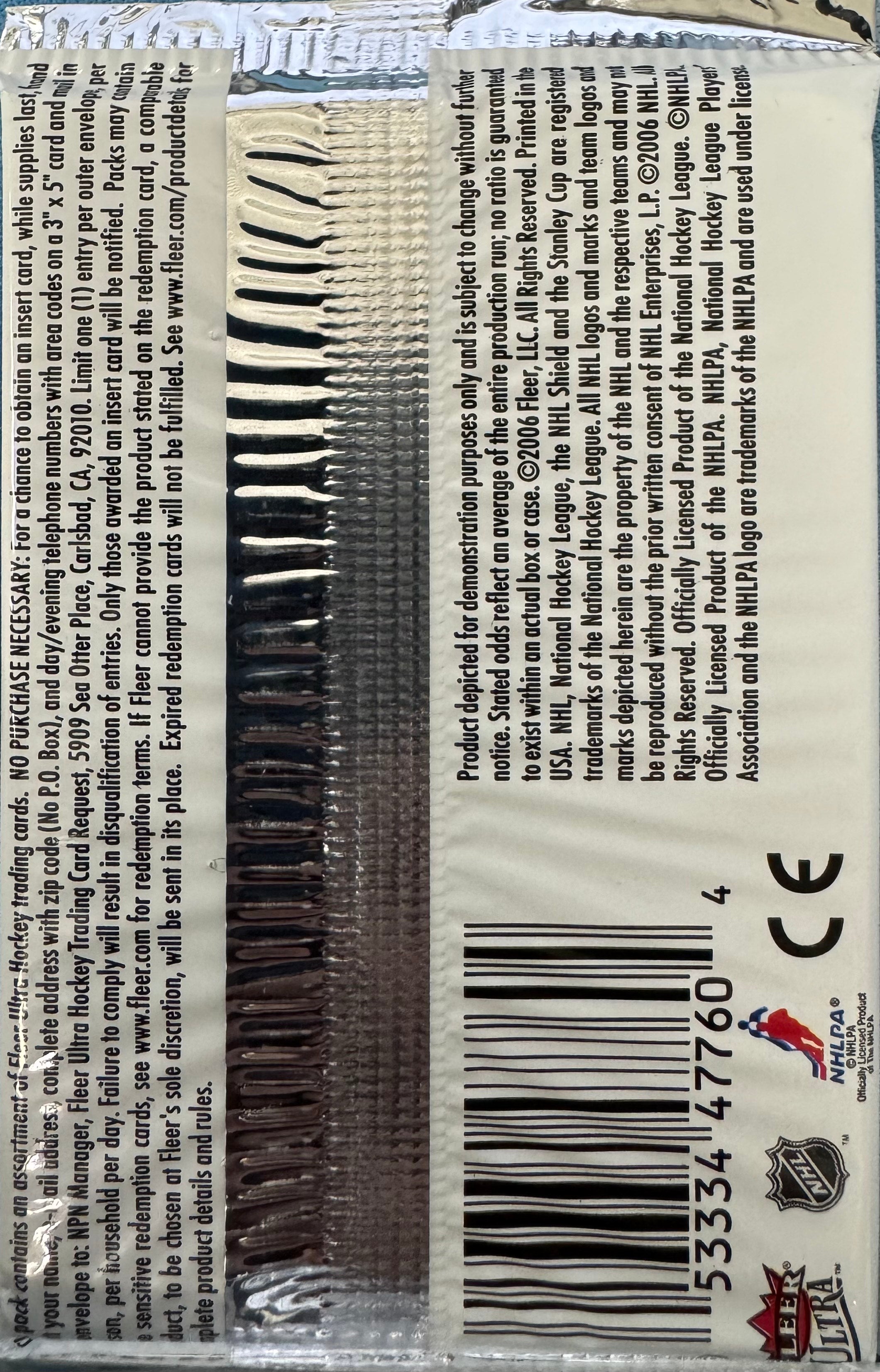 2005/06 Fleer Ultra Hockey Retail Pack