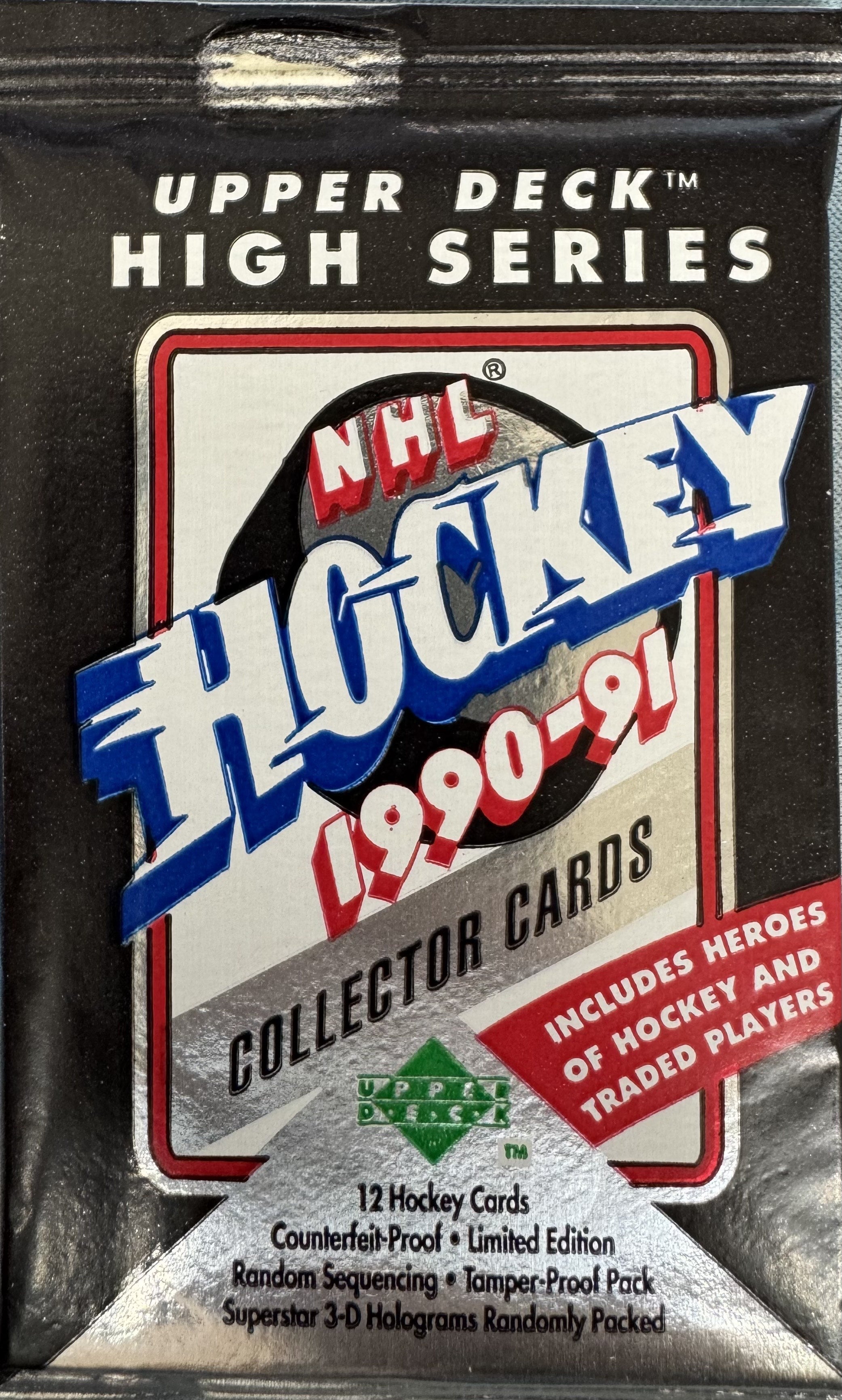 1990/91 Upper Deck Hockey High Series Wax Pack