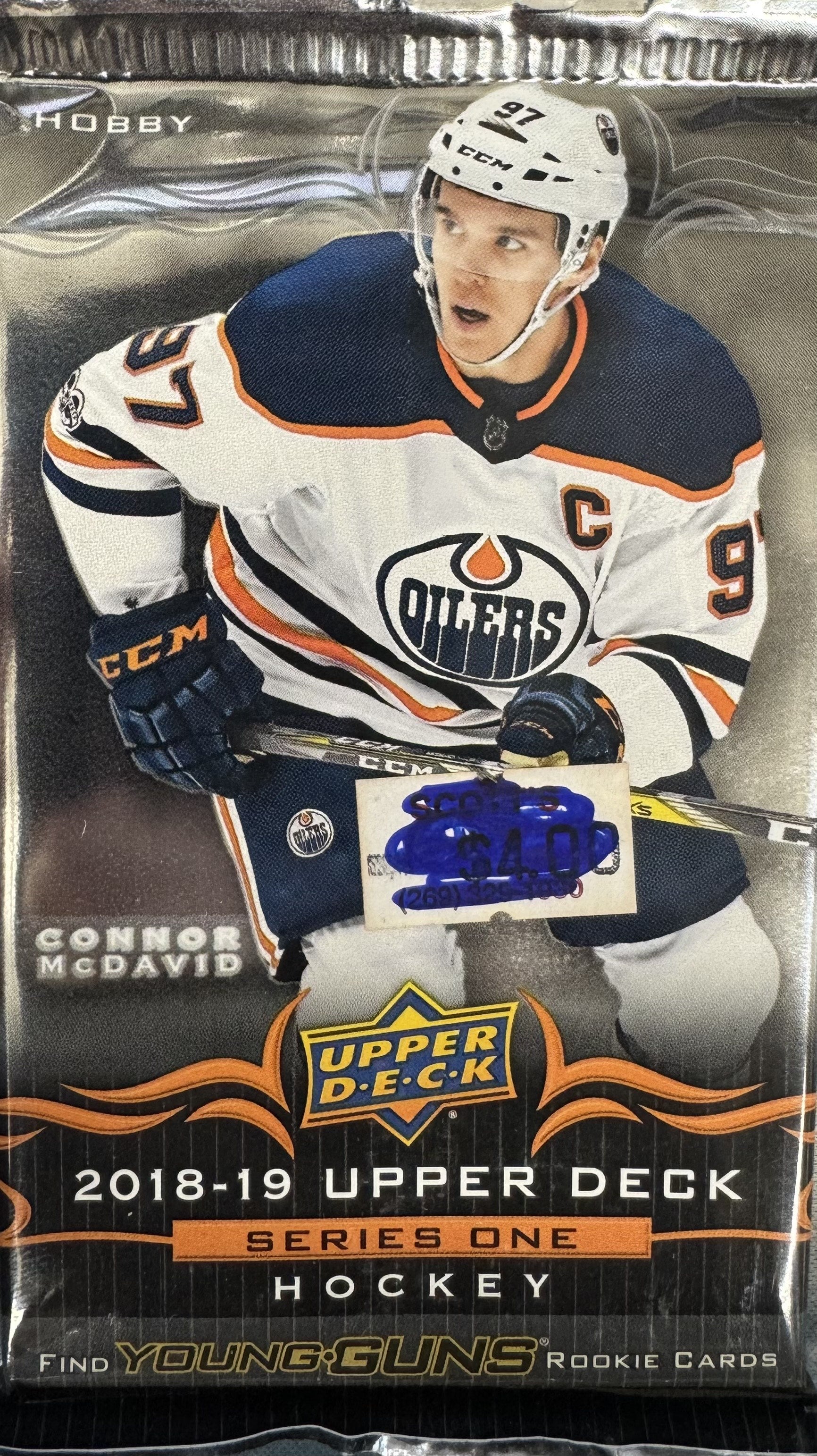 2018/19 Upper Deck Series 1 Hockey Hobby Pack