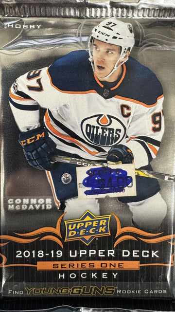 2018/19 Upper Deck Series 1 Hockey Hobby Pack