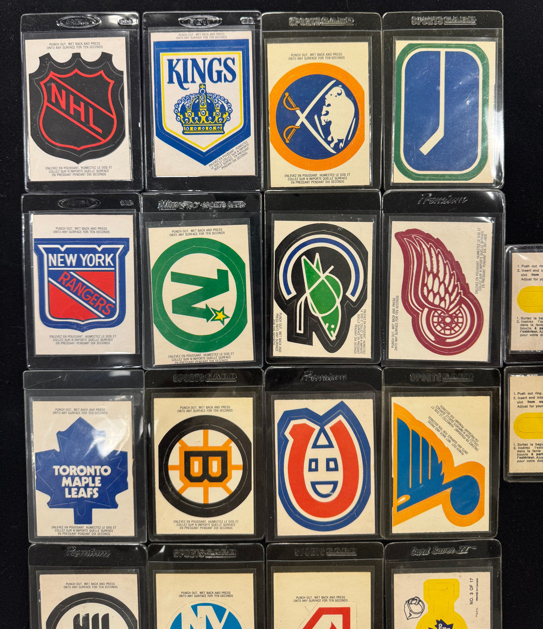 1973-74 O-Pee-Chee Hockey Sticker Lot Of 18 Different Stickers EX/MT-NM