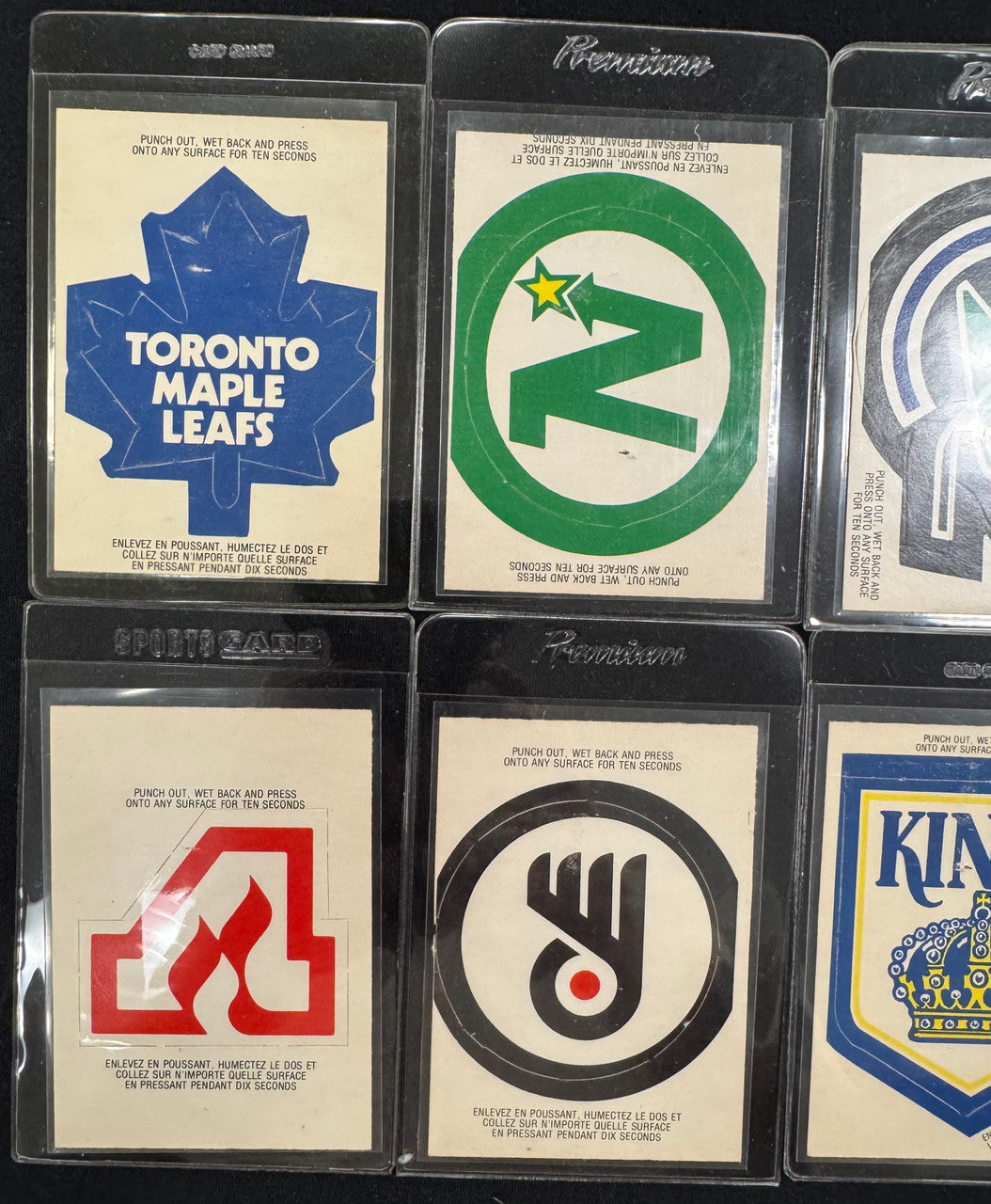 1973-74 O-Pee-Chee Hockey Sticker Lot Of 8 Different Stickers EX/MT-NM