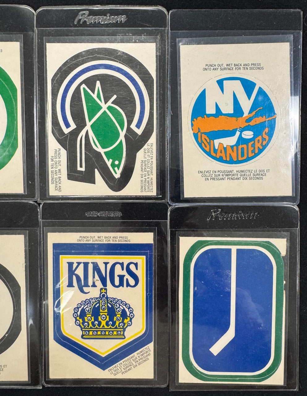 1973-74 O-Pee-Chee Hockey Sticker Lot Of 8 Different Stickers EX/MT-NM