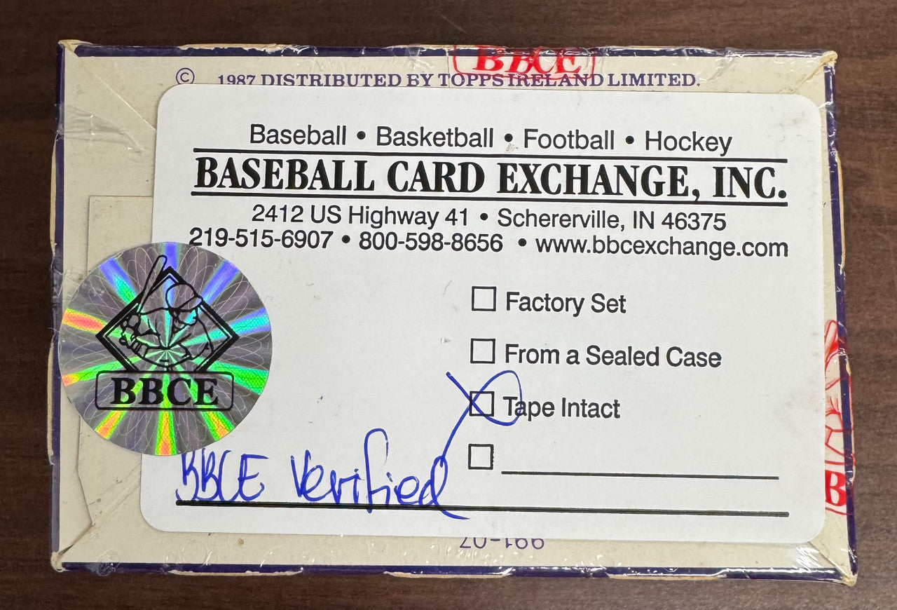 1987 Topps Traded Tiffany Baseball Set BBCE Sealed Tape Intact
