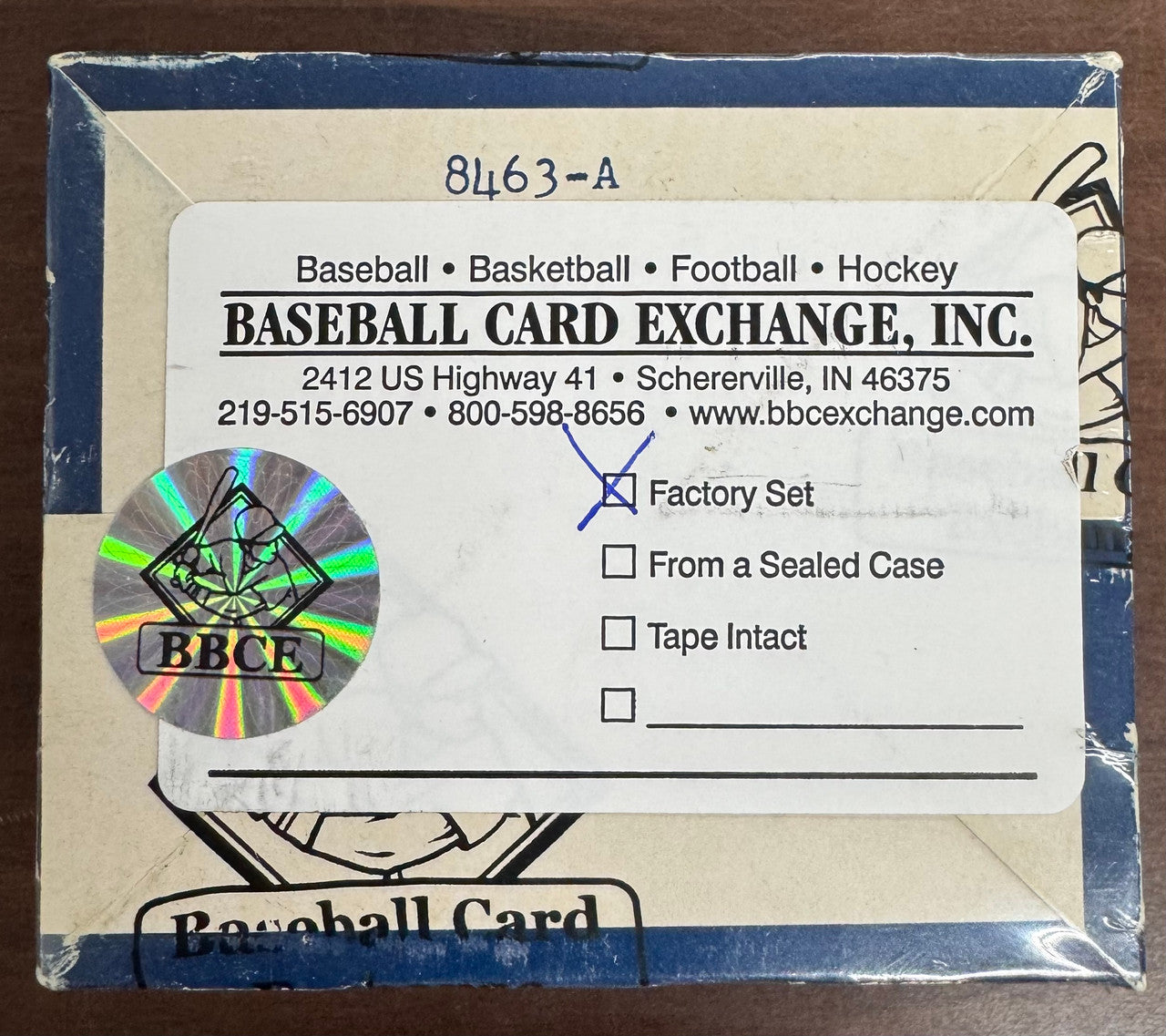 1984 Fleer Update Baseball Factory Set BBCE Wrapped & Sealed