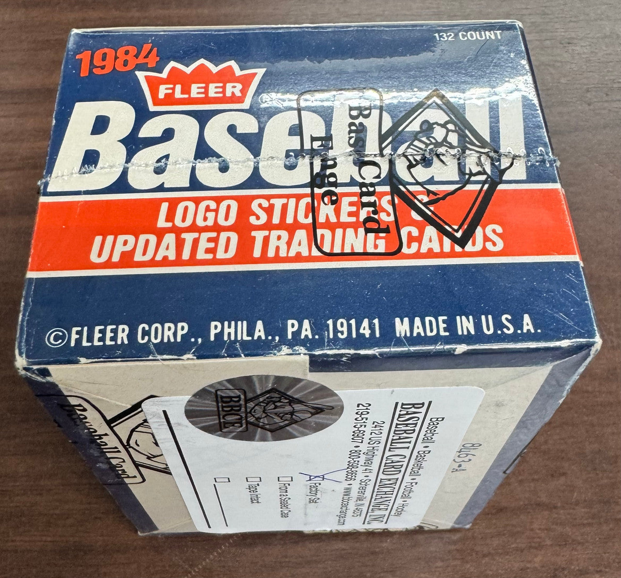 1984 Fleer Update Baseball Factory Set BBCE Wrapped & Sealed