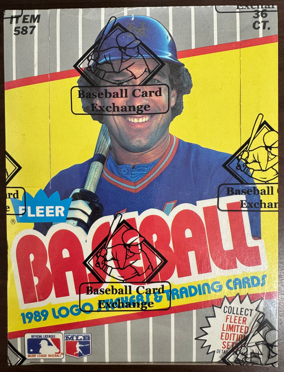 1989 Fleer Baseball Unopened Wax Box (Code 90581) FASC BBCE Wrapped & Sealed