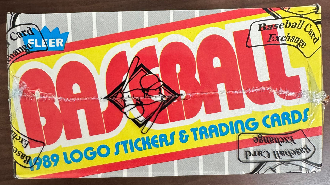 1989 Fleer Baseball Unopened Wax Box (Code 90581) FASC BBCE Wrapped & Sealed