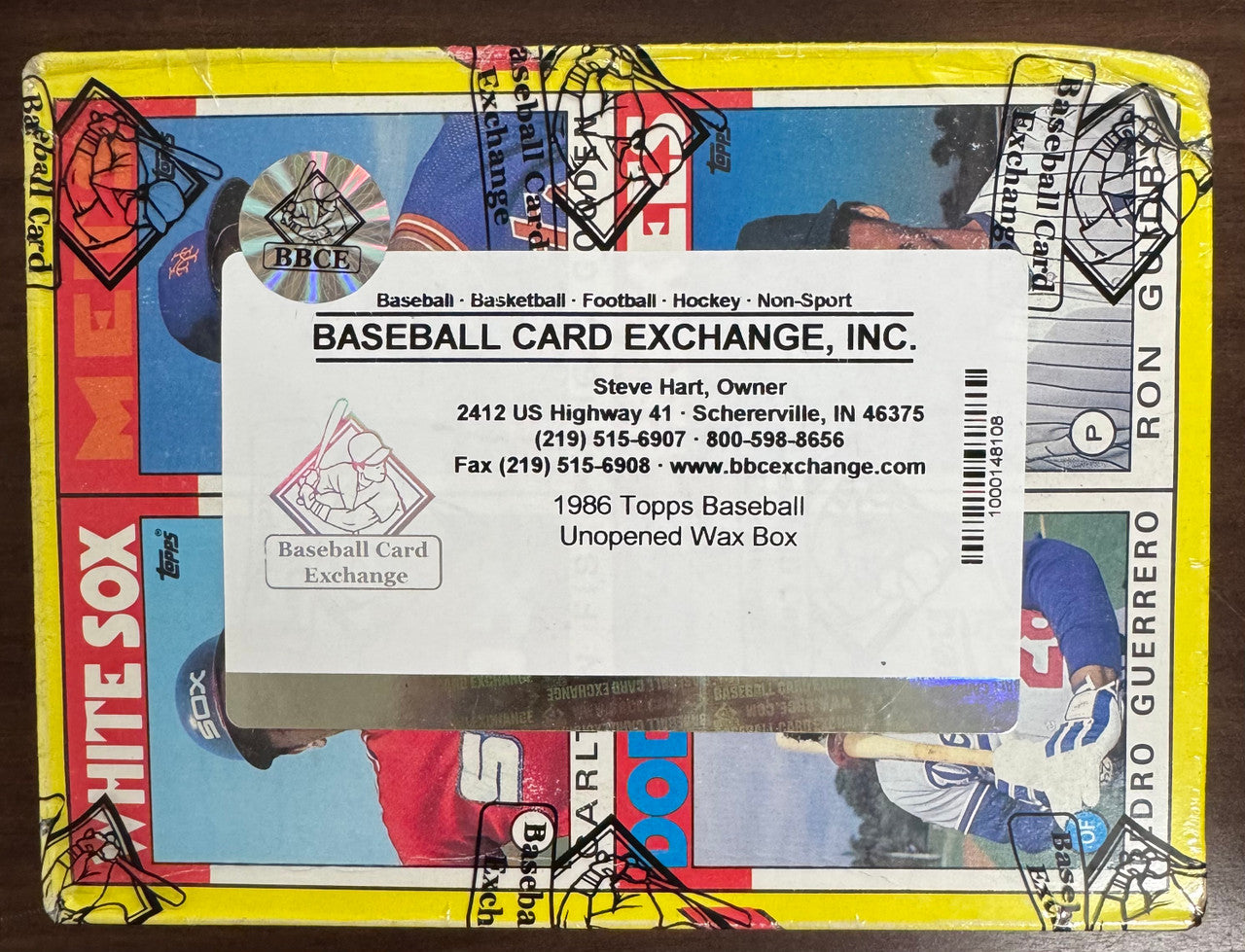 1986 Topps Baseball Unopened Wax Box BBCE Wrapped & Sealed