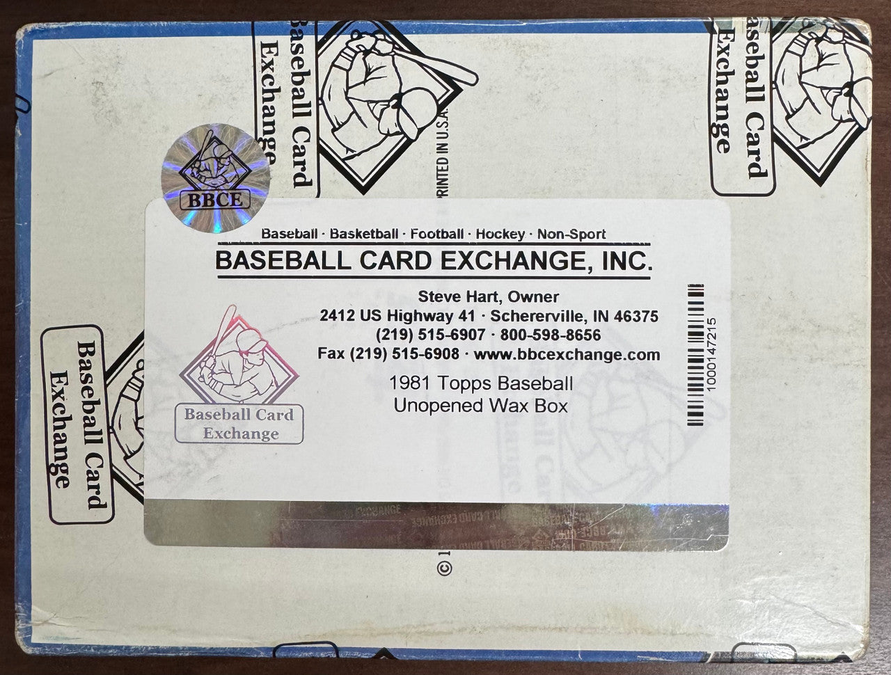1981 Topps Baseball Unopened Wax Box BBCE Wrapped & Sealed