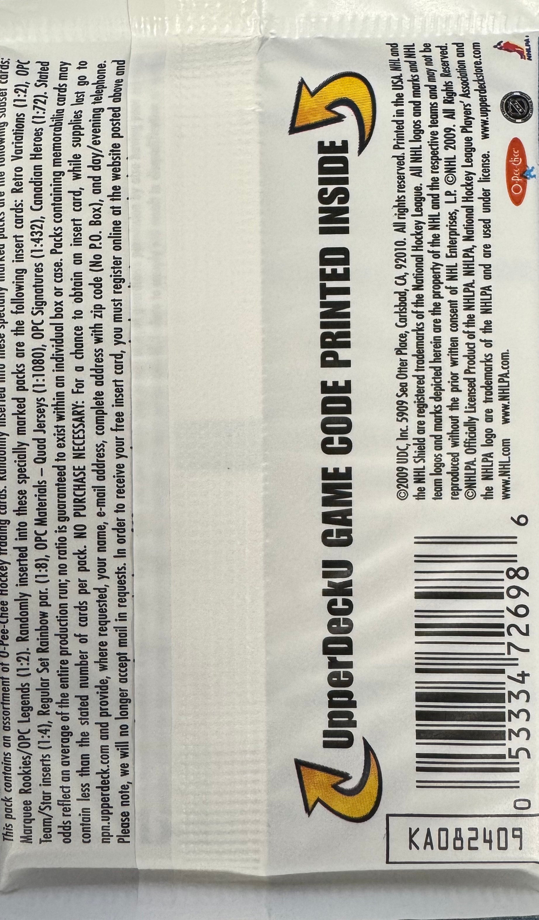 2009/10 O-Pee-Chee Hockey Retail Pack