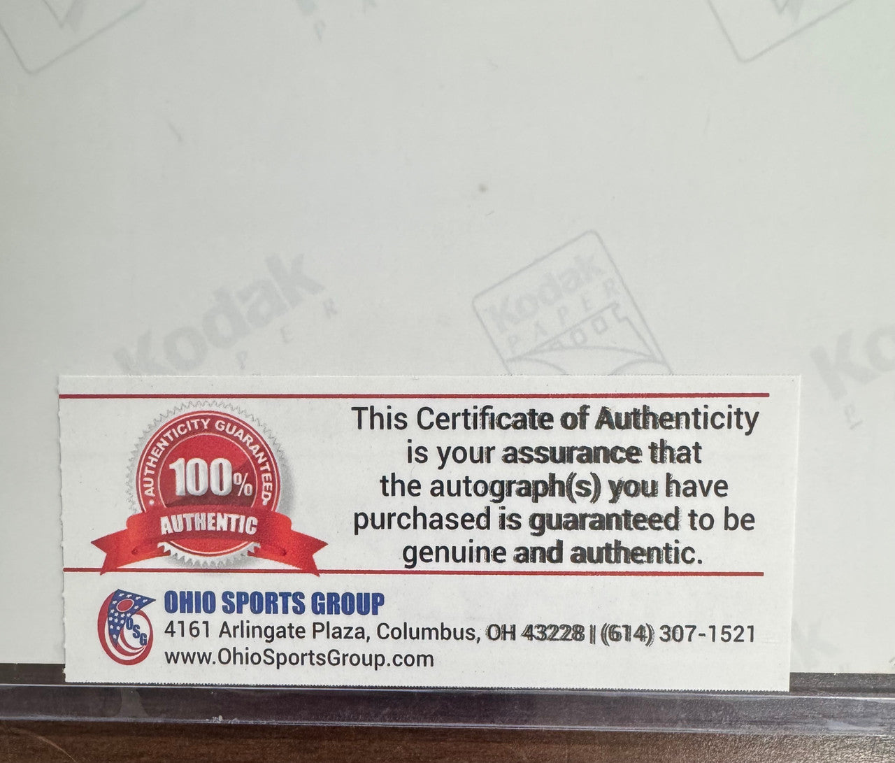 Brady Quinn Signed Autographed 16x20 Photo OSG COA