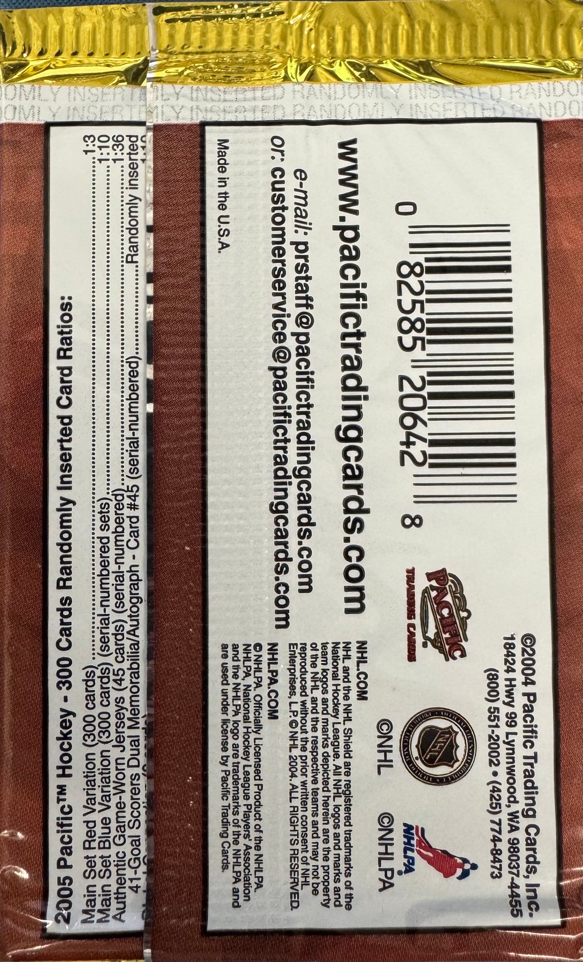 2005 Pacific Hockey Retail Pack