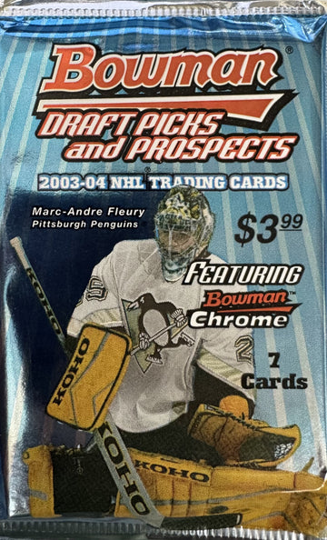 2003/04 Bowman Draft Picks and Prospects Hockey Retail Pack