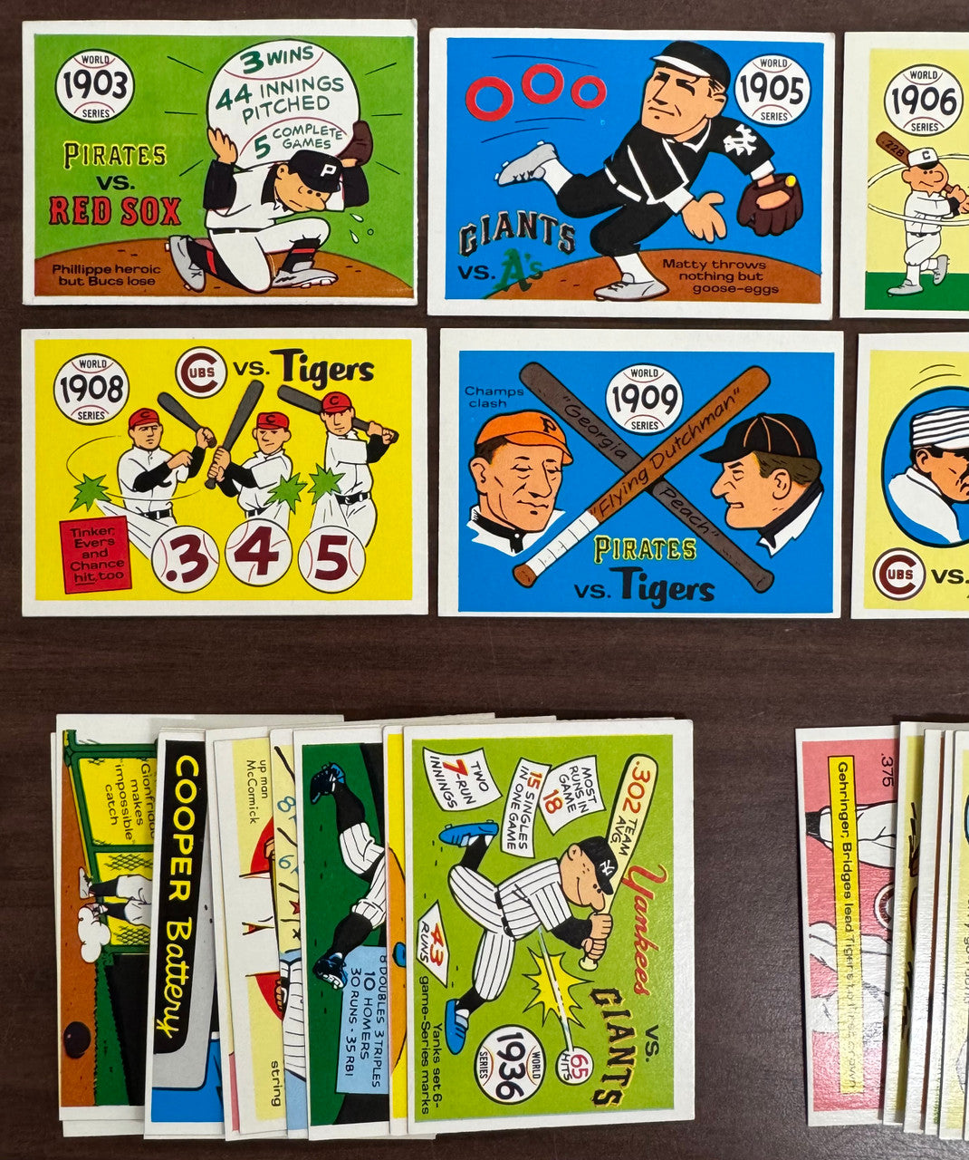 1970 Fleer Baseball World Series Complete Set (66) EX/MT