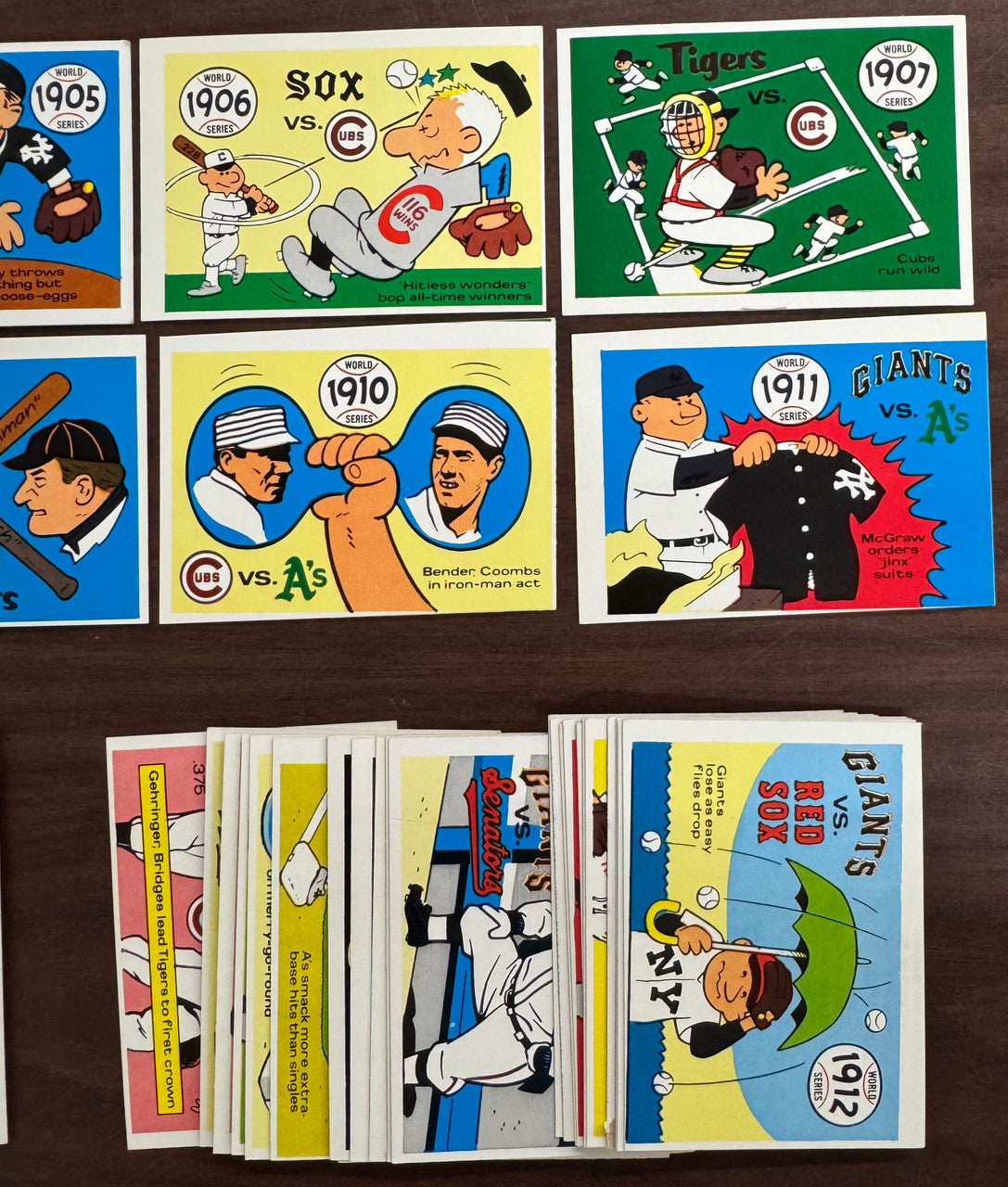 1970 Fleer Baseball World Series Complete Set (66) EX/MT