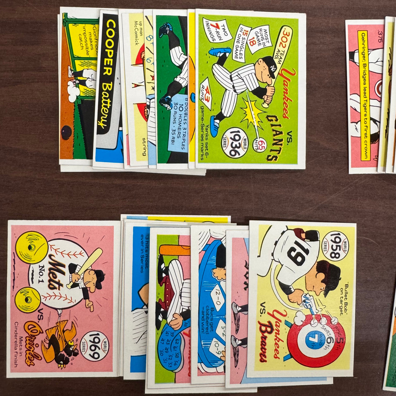 1970 Fleer Baseball World Series Complete Set (66) EX/MT