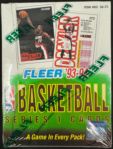 1993/94 Fleer Basketball Series 1 Wax Box Factory Sealed