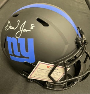 Daniel Jones Signed Autographed Replica Eclipse FS Helmet Fanatics