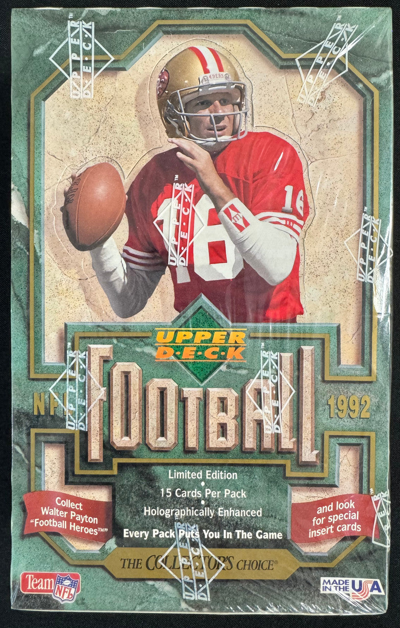 1992 Upper Deck Football Wax Box Factory Sealed