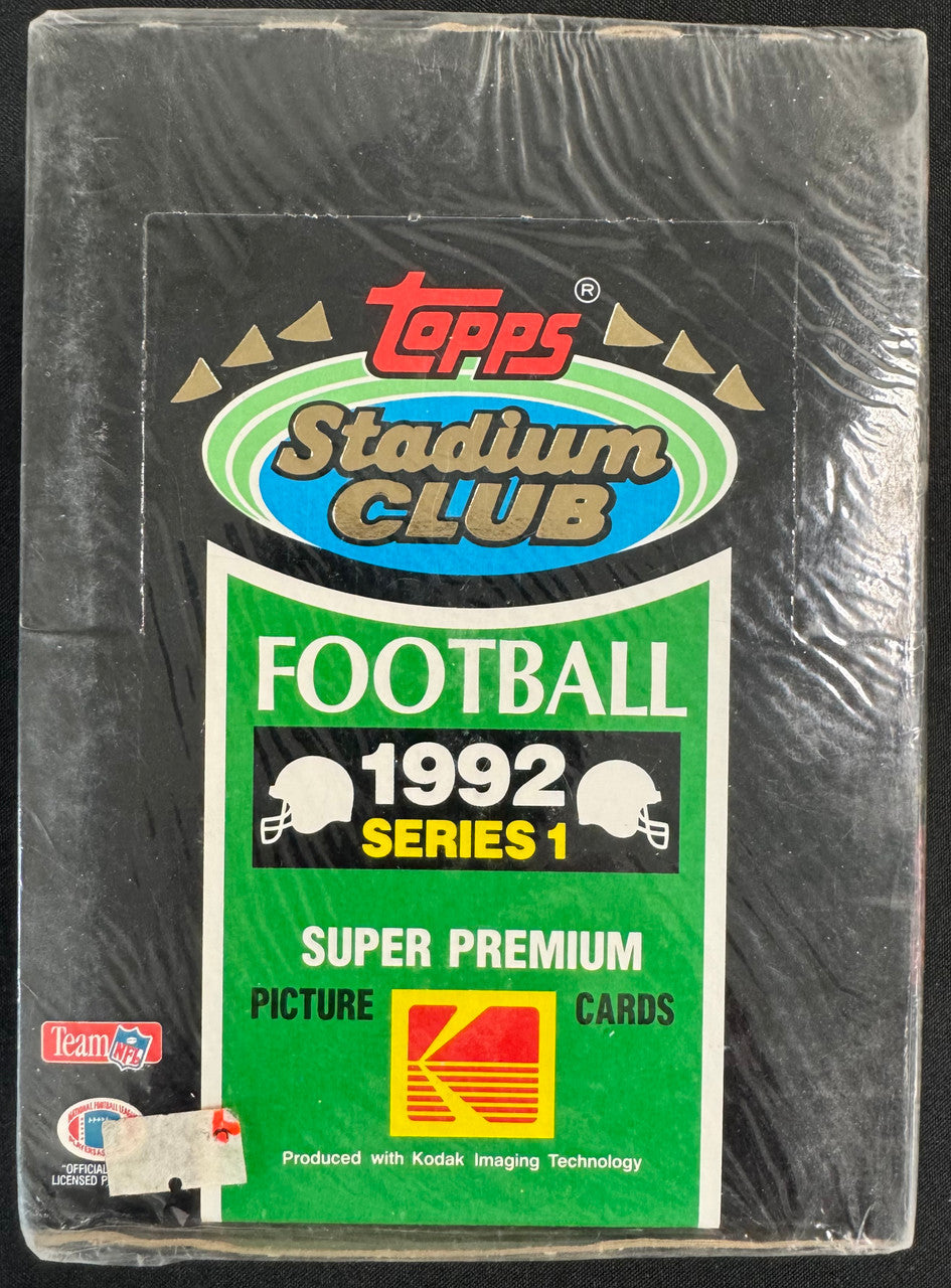 1992 Topps Stadium Club Football Series 1 Wax Box Factory Sealed