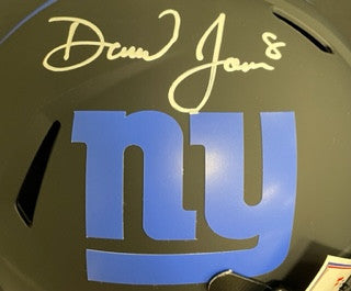 Daniel Jones Signed Autographed Replica Eclipse FS Helmet Fanatics