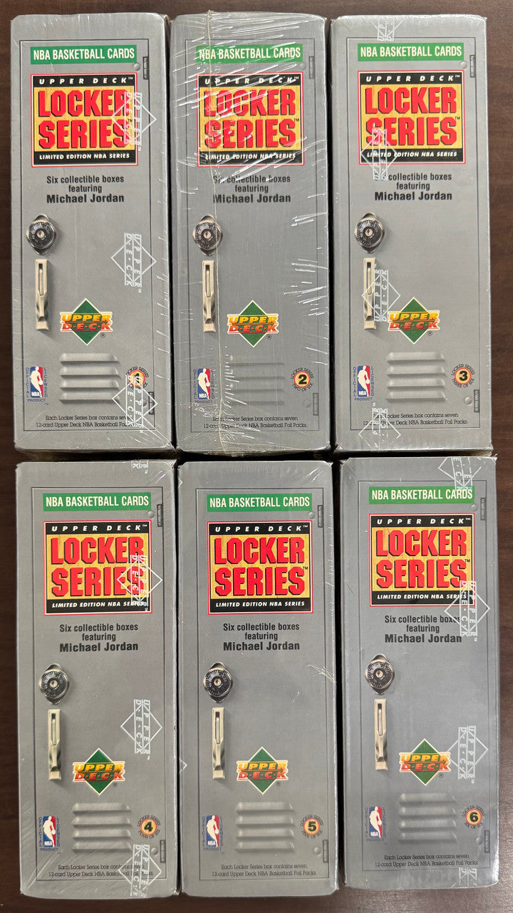 1991/92 Upper Deck Locker Series Michael Jordan Complete Series 1-6 Factory Seal