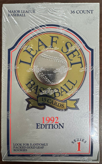 1992 Leaf Baseball Series 1 Wax Box Factory Sealed