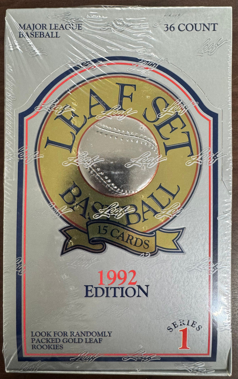 1992 Leaf Baseball Series 1 Wax Box Factory Sealed