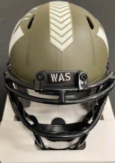 Sam Howell Signed Autographed Salute to Service Mini Helmet Beckett
