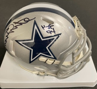 Randy White Signed Autographed Speed Mini Helmet Tristar