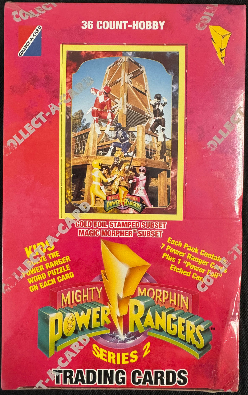 1994 Collect-A-Card Power Rangers Mighty Morphin Hobby Box Factory Sealed