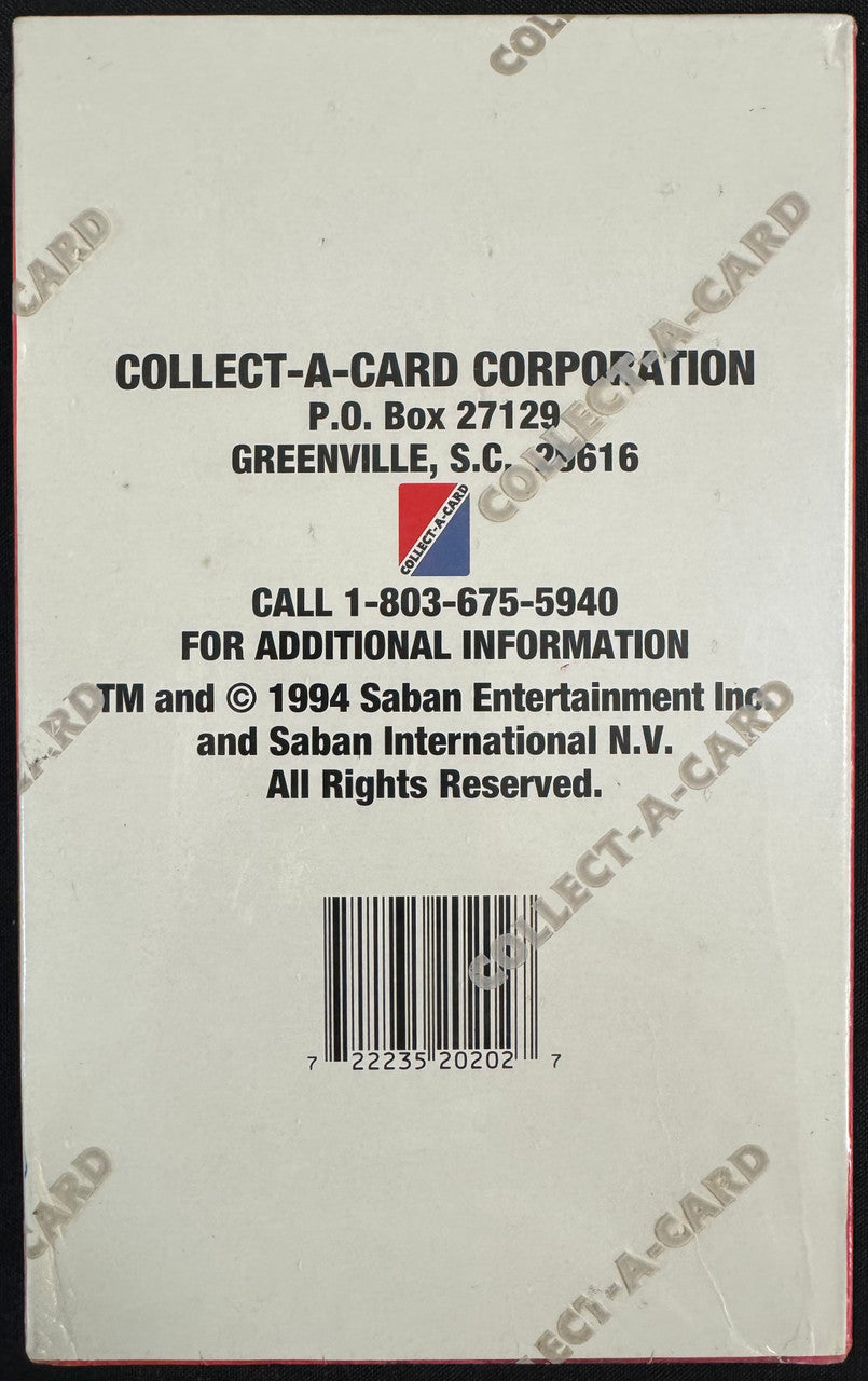 1994 Collect-A-Card Power Rangers Mighty Morphin Hobby Box Factory Sealed