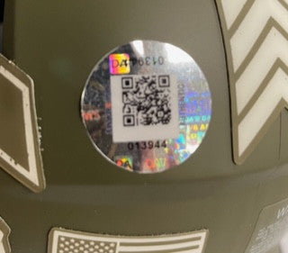 Dawson Knox Signed Autographed Salute to Service Mini Helmet Dave & Adam's