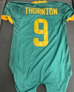 Tyquan Thornton Signed Autographed Custom Baylor Jersey Beckett