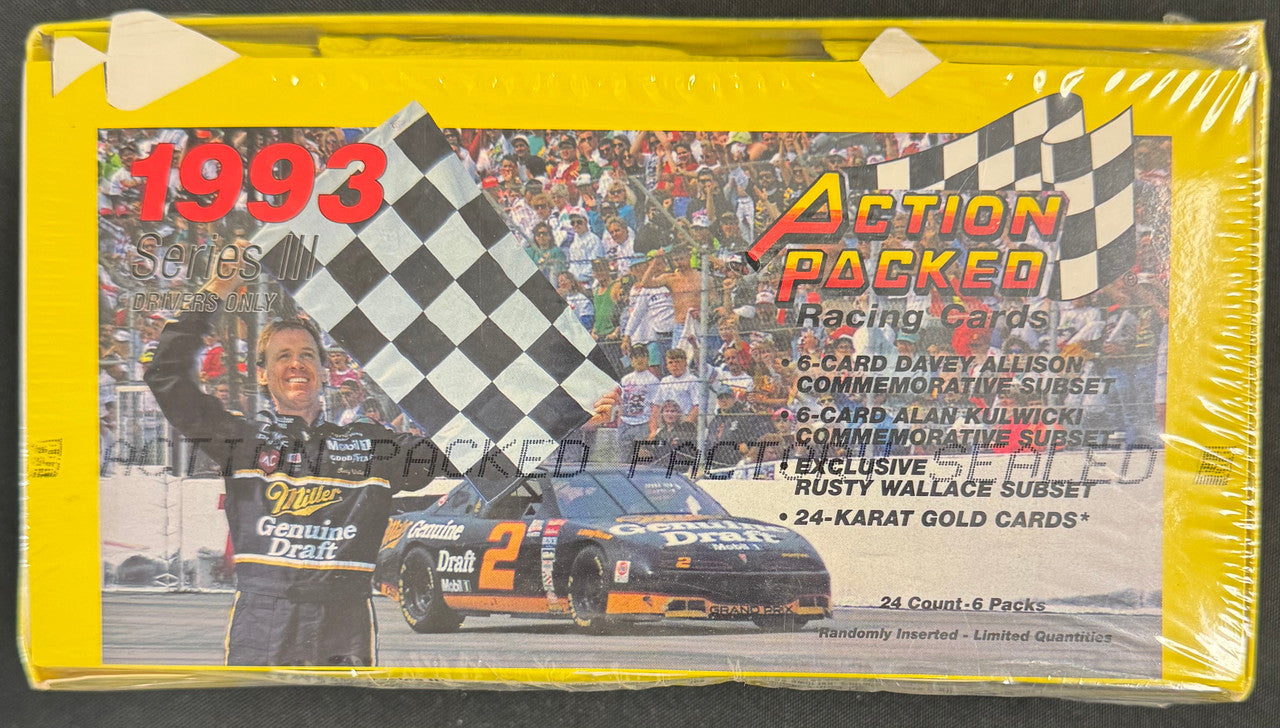 1993 Action Packed Racing Cards Series III Drivers Only Box Factory Sealed