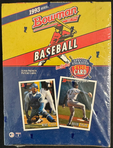 1993 Bowman Baseball Wax Box Factory Sealed 24 Packs