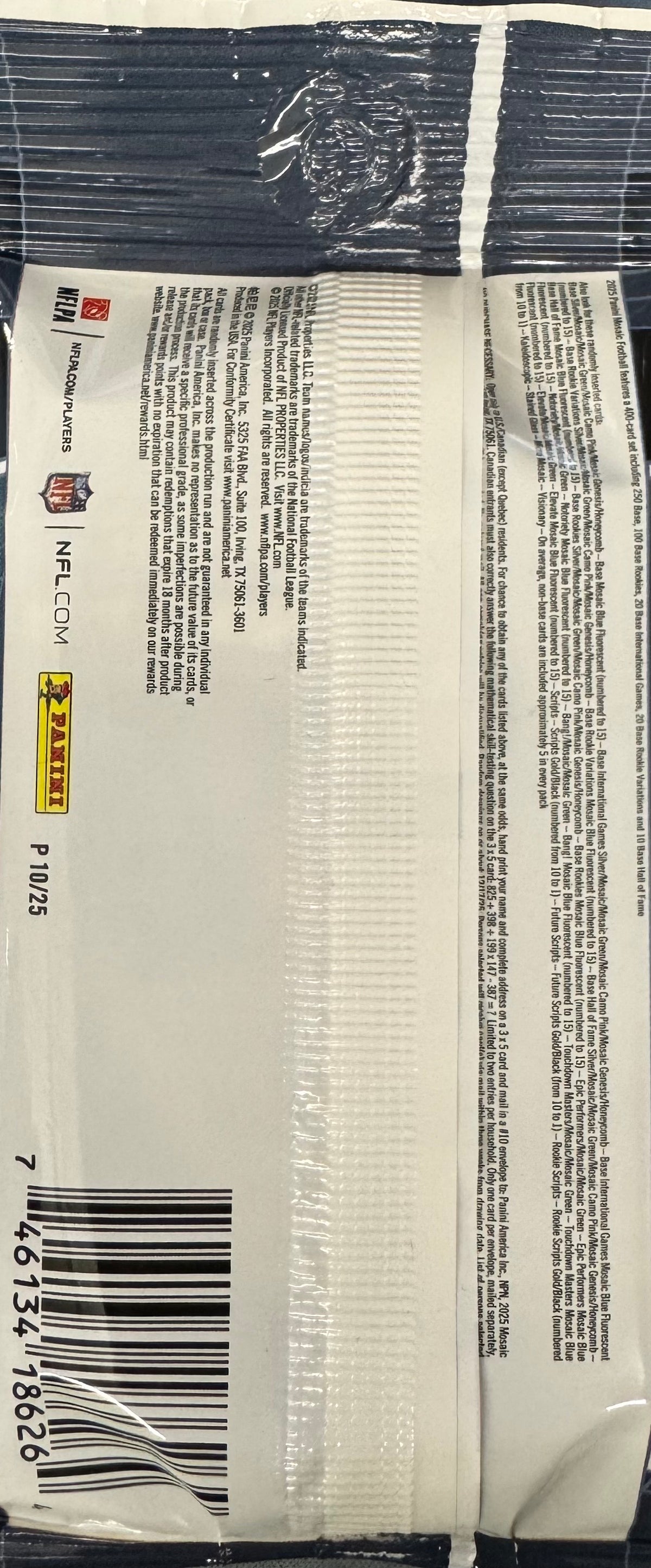 2025 Panini Mosaic Football Value Pack