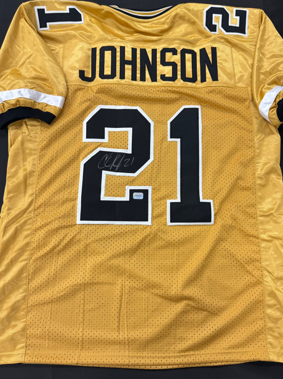 Calvin Johnson Signed Autographed Georgia Tech Custom Jersey Absolute Authentics