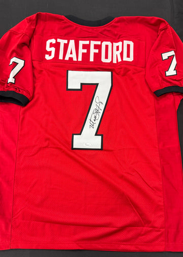 Matthew Stafford Signed Autographed Custom Georgia Jersey JSA