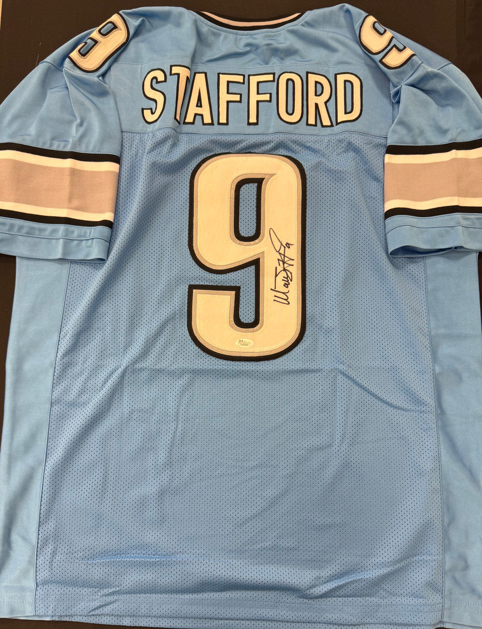 Matthew Stafford Signed Autographed Lions Custom Home Jersey JSA